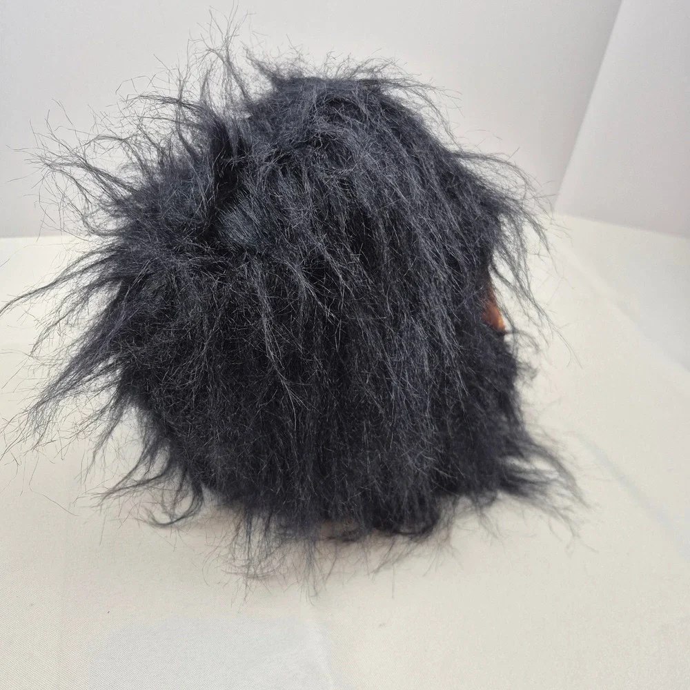 Vtg Halloween Mask Pig Ghoul Monster Latex Hair Blue‎ Eyes Sri Lanka 80s 90s